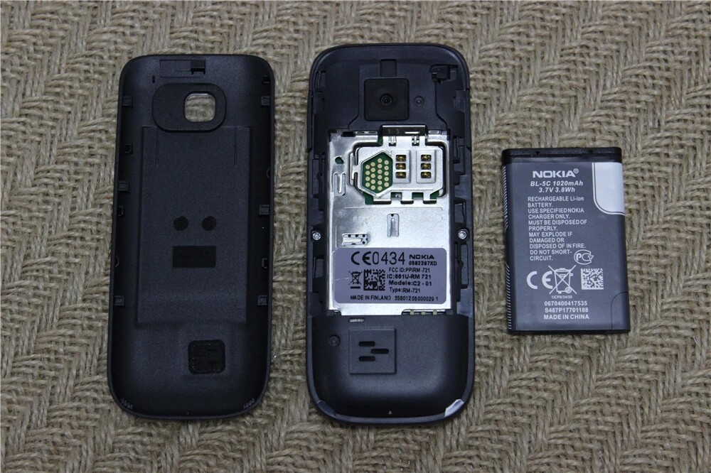 New Original Nokia C2-01 Unlocked Hebrew English keyboard GSM Mobile Cellphone