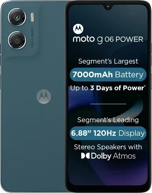 MOTOROLA Moto g06 Power Factory unlocked Dual SIM 4GB RAM 64GB Storage-Tapestry