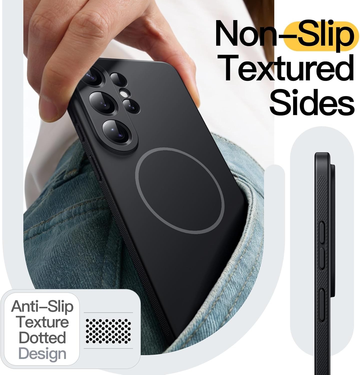 for Samsung Galaxy S26 Ultra Slim Case Anti-Slip Grip & Camera Lens Protecor