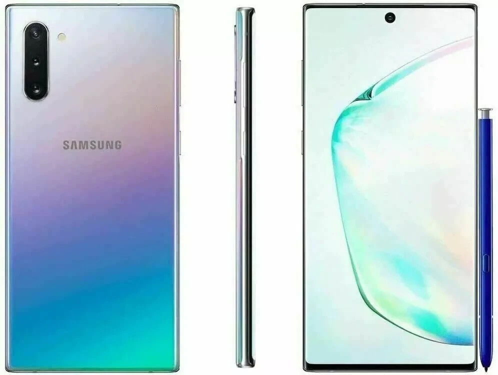 Samsung Galaxy Note 10 SM-N970U 256GB Aura Glow GSM CDMA Factory Unlocked A+ US
