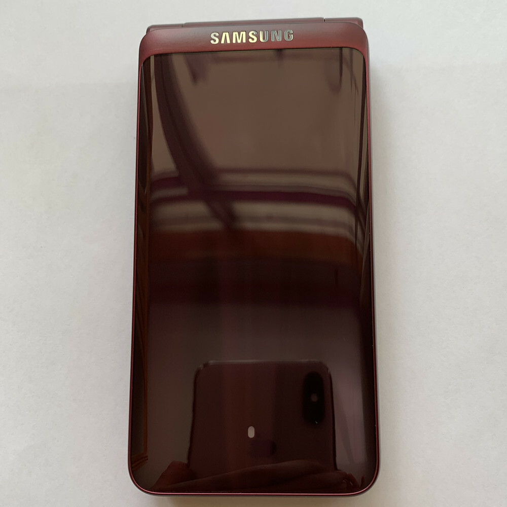 Samsung Galaxy Folder 2 SM-G1650 Flip Phone Big Keyboad Android Dual SIM RED A+