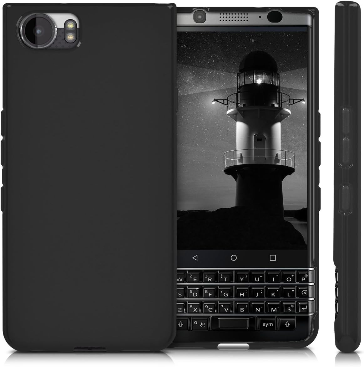 BlackBerry KEYone (Key1) Case – Soft Slim Protective TPU Silicone Cover – Black