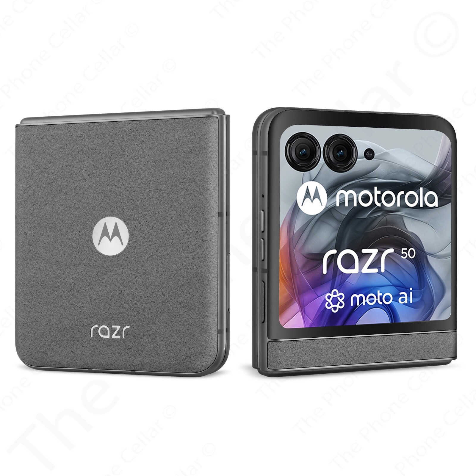 Motorola Razr 2024 256GB Unlocked 6.9 Folding pOLED 64MP 6E 5G Koala Gray XT2453