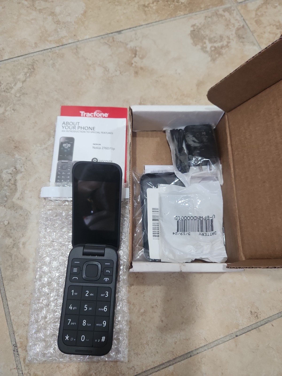 TRACFONE Nokia 2760 Flip 4G LTE 2.8″ 5MP Cell Phone *READ*