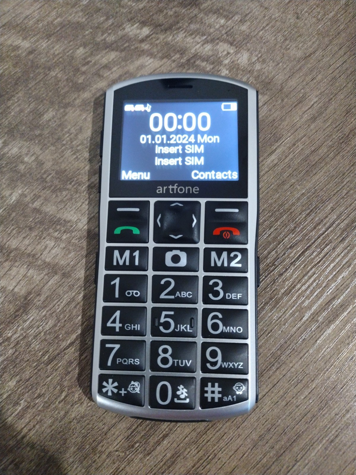 artfone A400 Big Button 4G Unlocked Bluetooth Cell Phone for Seniors Silver