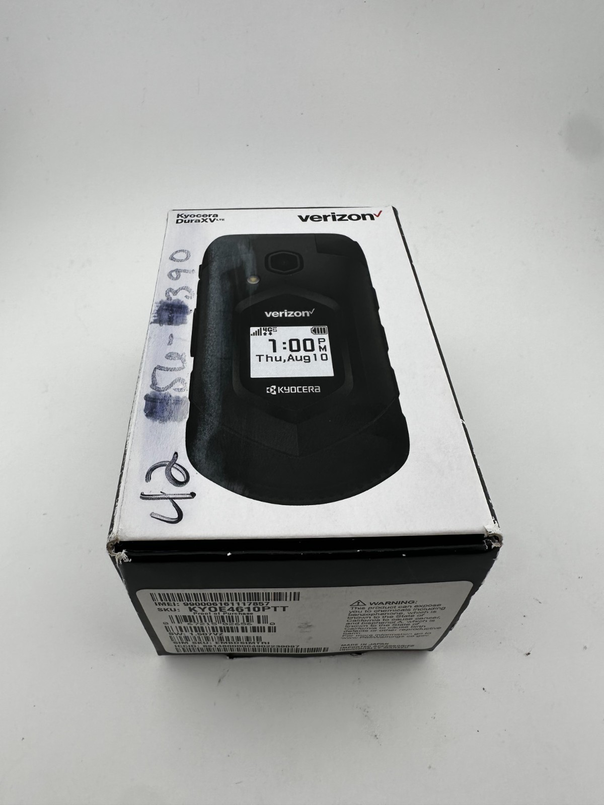 Kyocera E4610 DuraXV LTE Verizon 4G Flip Rugged Cell Phone – NEW SEALED