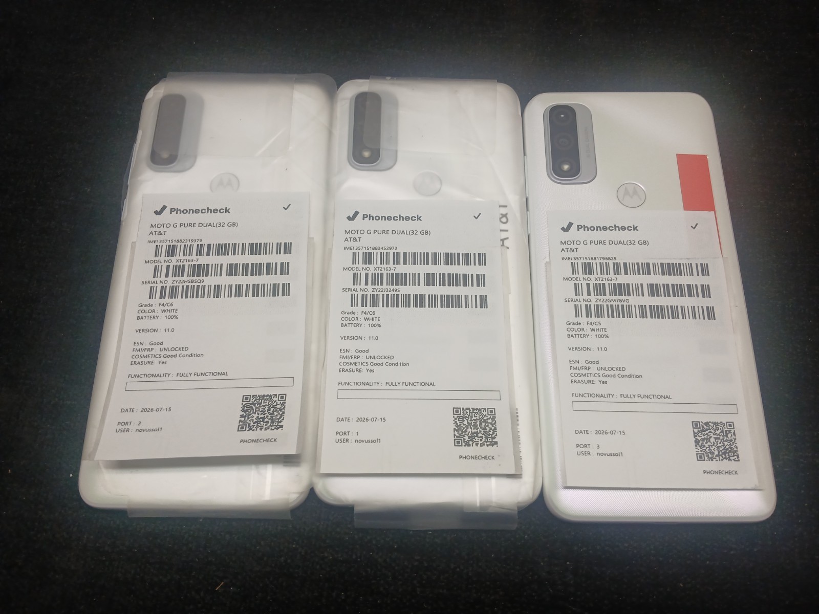 AT&T PREPAID Motorola Moto G Go XT2163-7 32GB Pearl White Smartphone 4G LTE x3