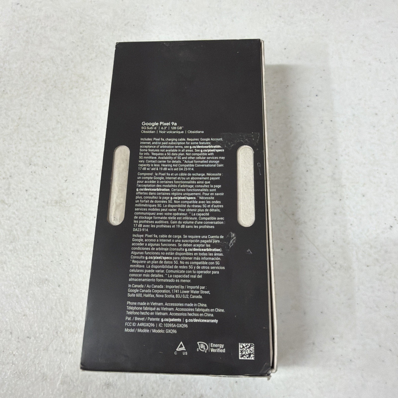 Google Pixel 9a GXQ96 128GB | Obsidian | UNLOCKED
