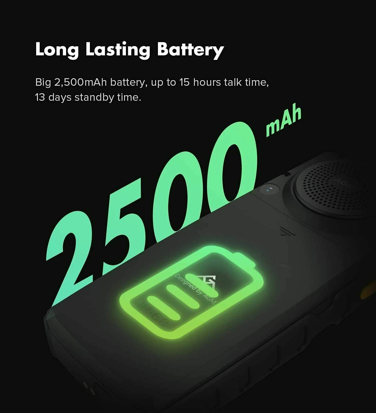 AGM M7 Outdoor Rugged 4G Unlocked Smartphone Waterproof Shockproof Touch Screen