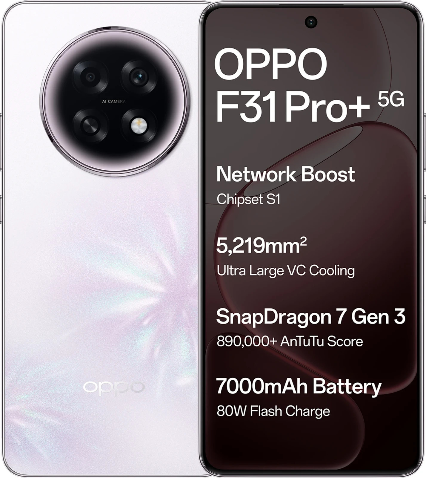 Oppo F31 Pro+ 5G (Pink 12GB 256GB ) Dimensity 7300 Processor Global Version