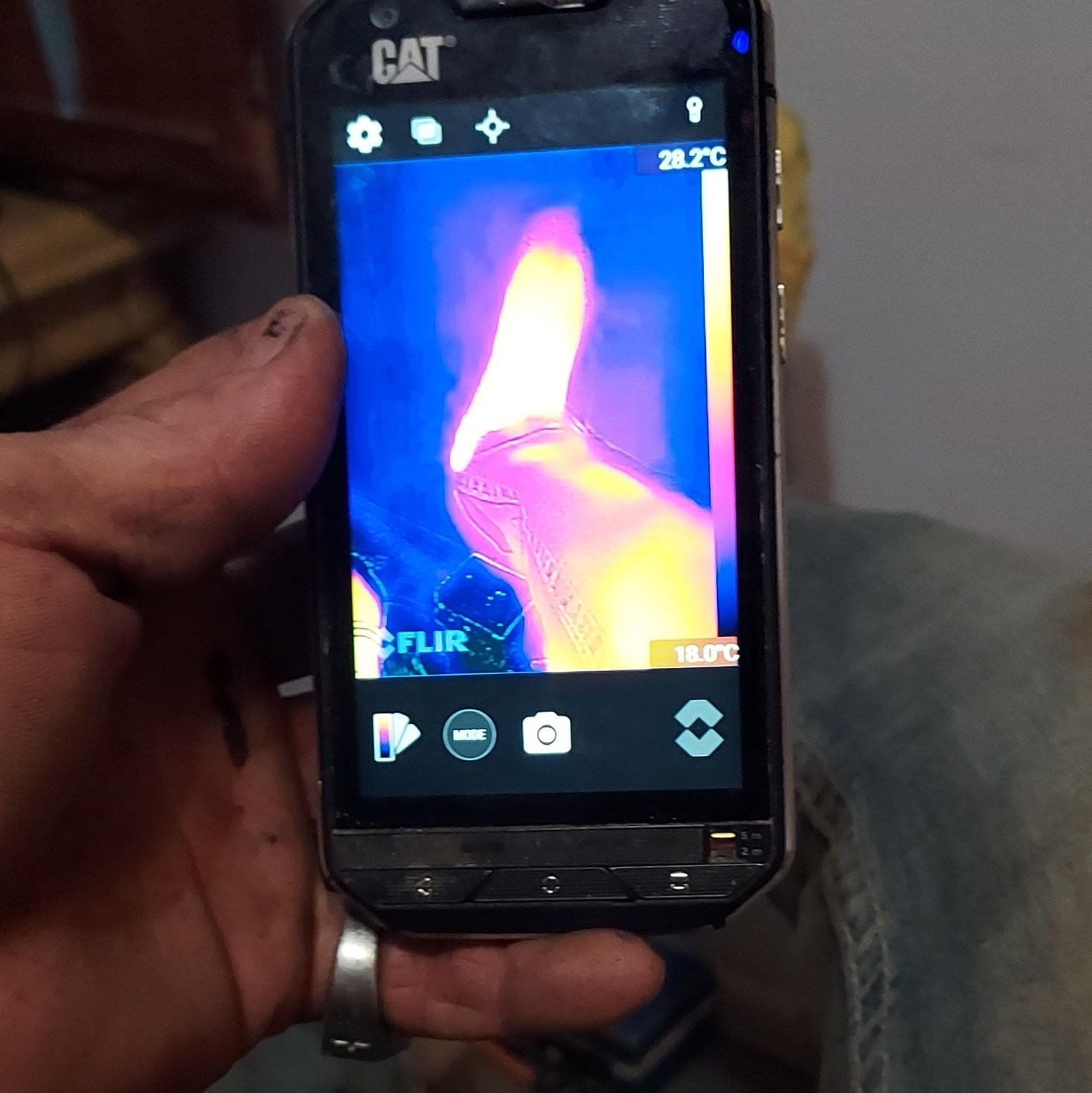 CAT S60 Rugged Smartphone FLIR Thermal Imaging, Dual SIM, 32GB, Black