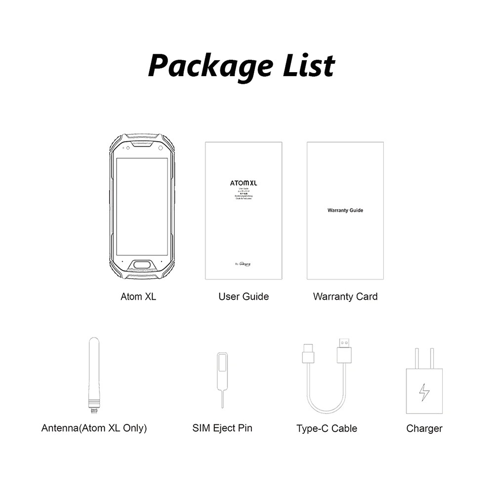 Unihertz Atom XL DMR Walkie-Talkie Phone 48MP IP68/IP69K Waterproof Smartphone