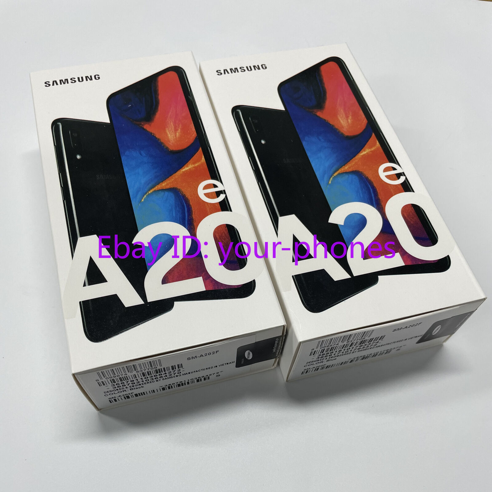 Samsung Galaxy A20e A202F/DS Dual SIM 32GB+3GB Unlocked Smartphone- New Unopened