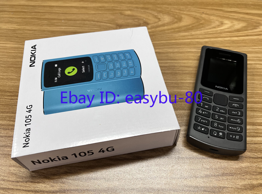 Nokia 105 4G Dual Sim Mobile Phone (Unlocked) Black Blue 1.8″ 1020mAh Original