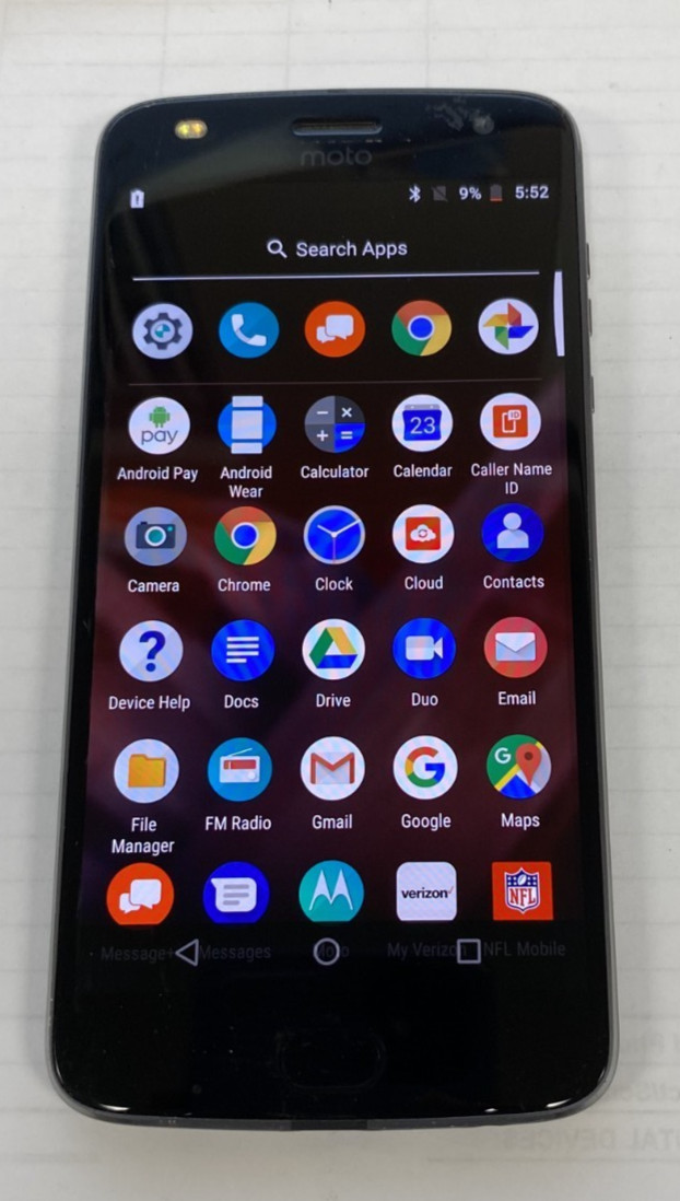Motorola Z2 Play XT1710-02 Verizon 32GB Gray 0407-06T