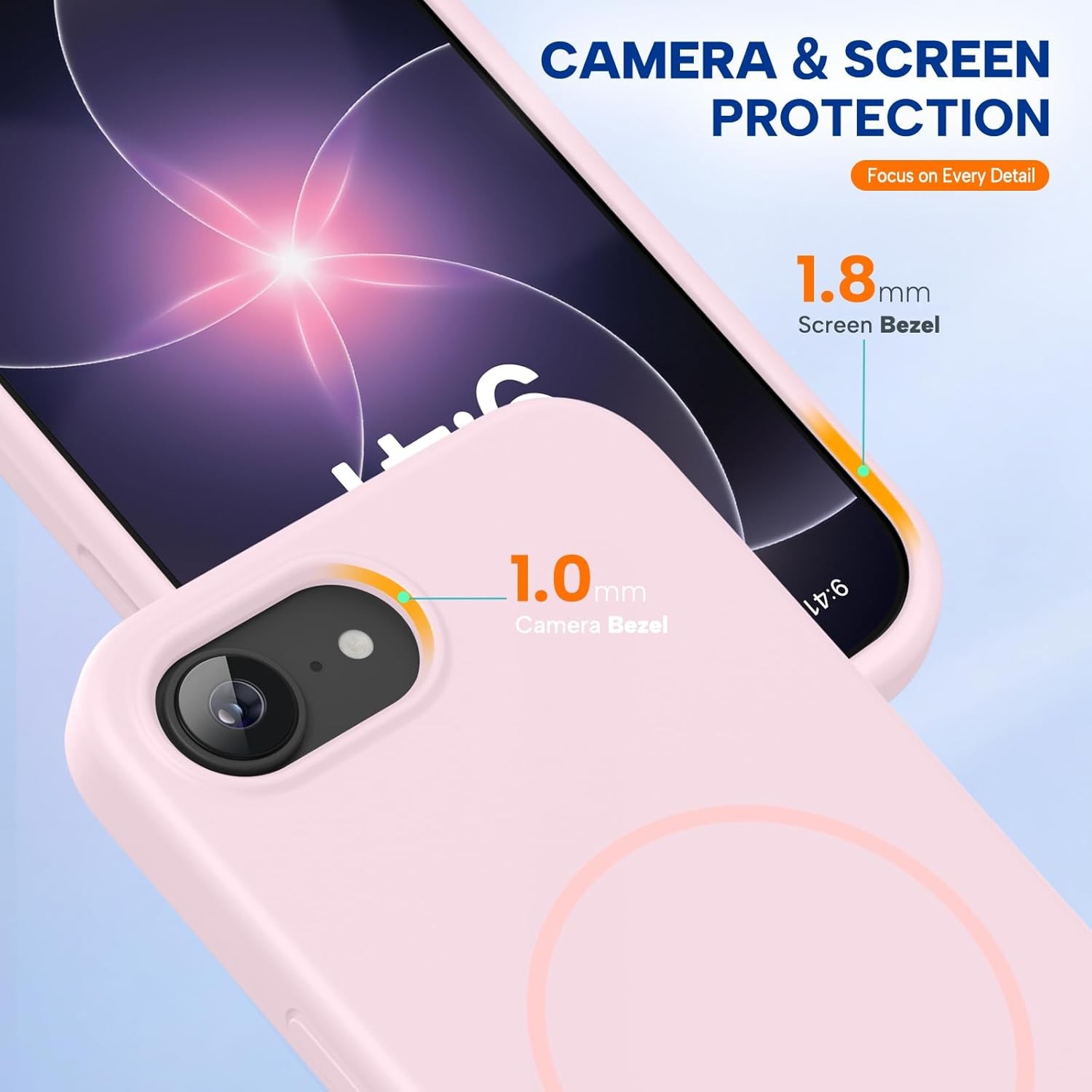 Magnetic for iPhone 17e Case & iPhone 16e Case, Soft Anti-Scratch Microfiber Lin