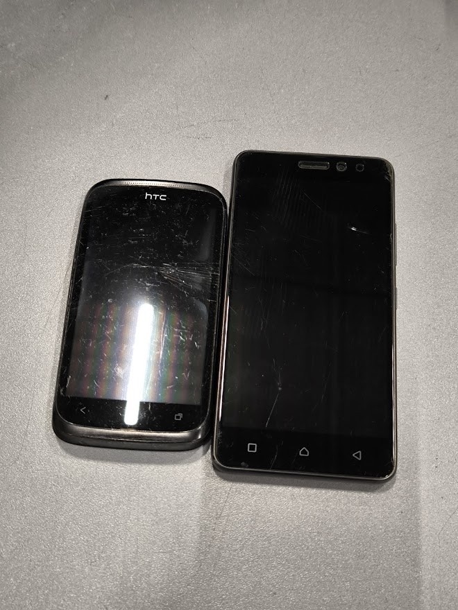Lot of 2 Phones for Parts – HTC Desire X & Lenovo K6 Power