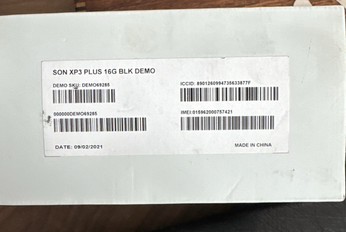Sonim XP3 PLUS 16G Blk DEMO