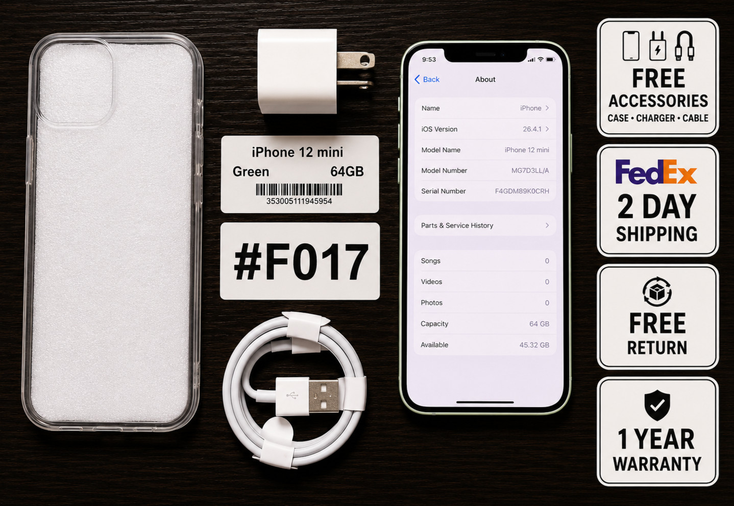 Apple iPhone 12 Mini 64GB Green – Unlocked – Read Seller Notes