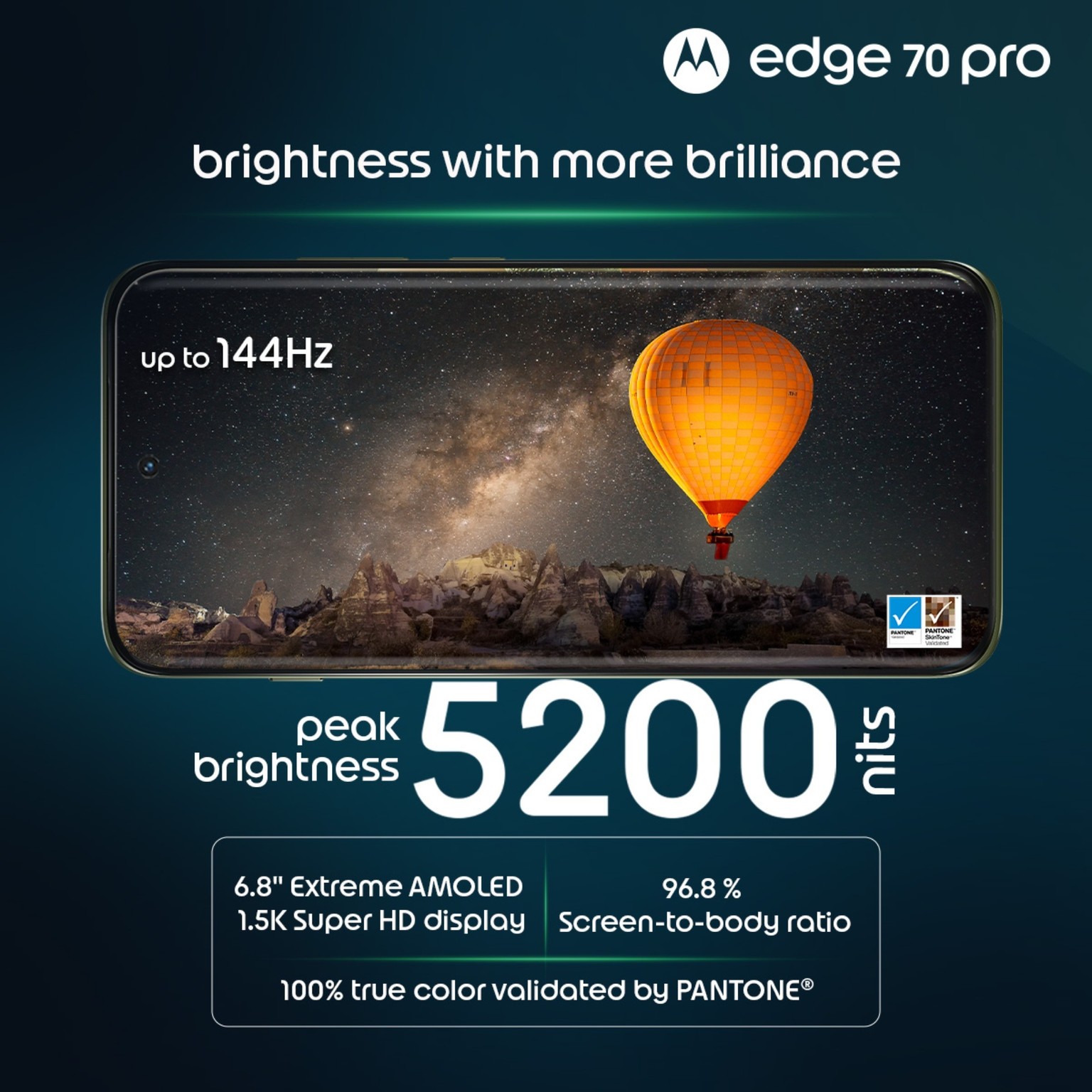 Motorola Edge 70 Pro 256GB Storage 12GB RAM Unlocked 5G | NFC| PANTONE Tea Green