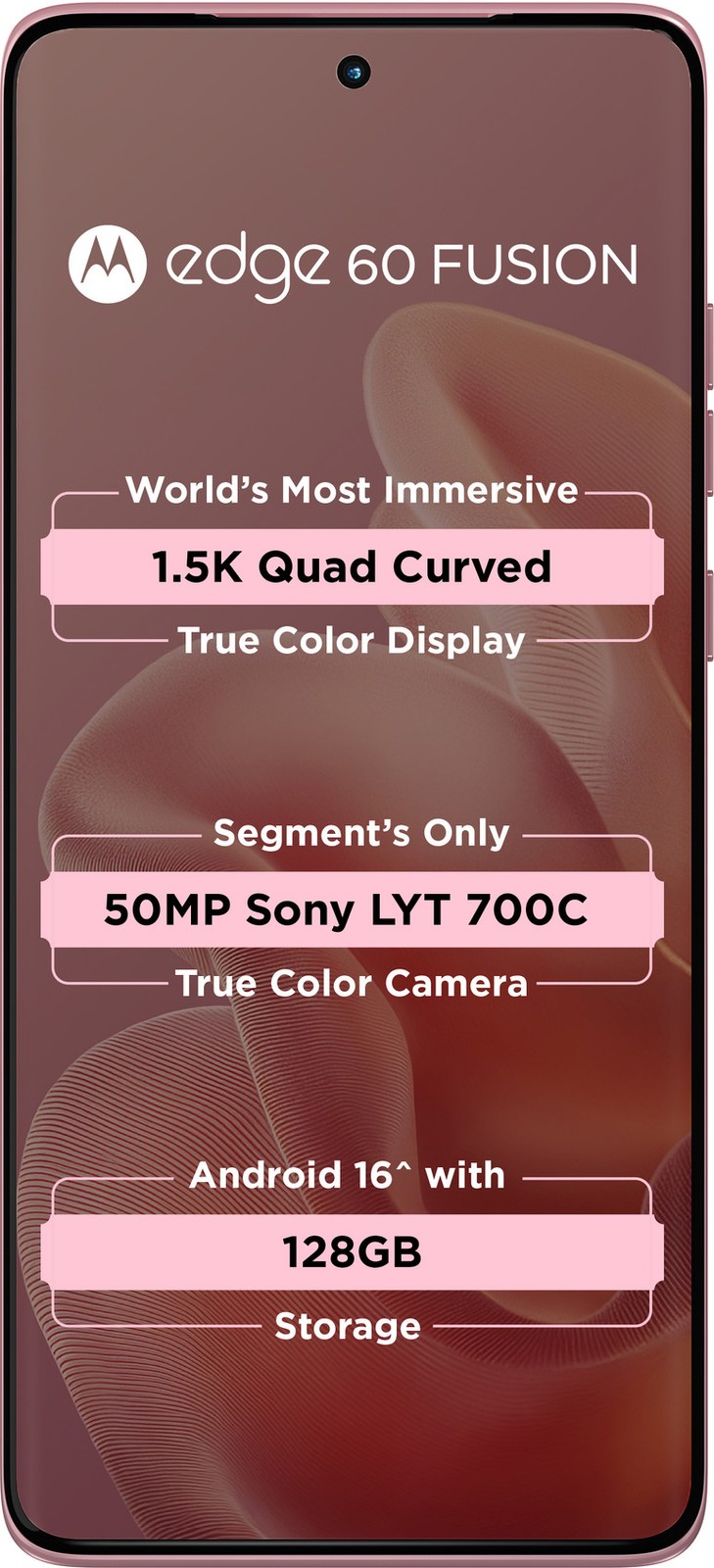 Motorola Edge 60 Fusion 5G 8GB RAM 128GB PANTONE Zephyr Global Version Dual Sim