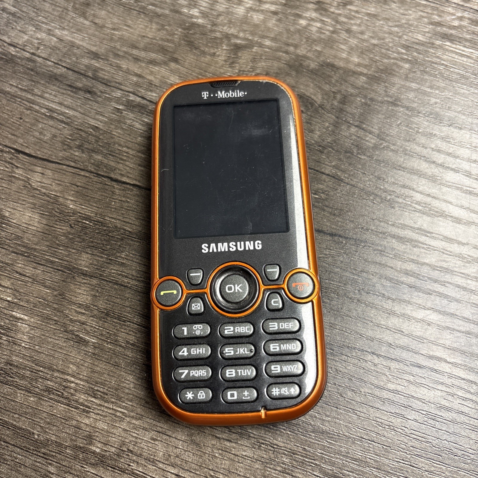 Samsung Gravity 2 SGH-T469 – Gray and Orange ( T-Mobile ) Very Rare Slider Phone