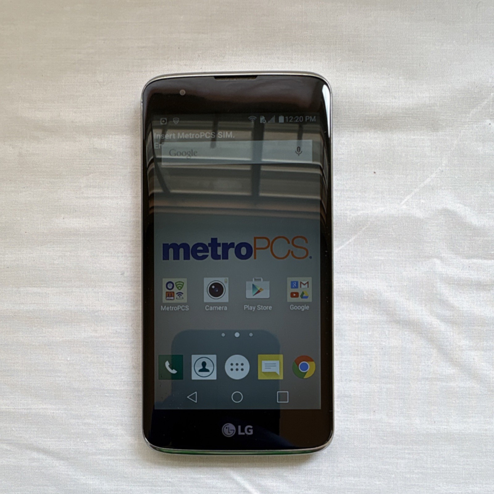 LG K7 Silver MetroPCS 8GB Android Camera Wi-Fi Bluetooth Smartphone