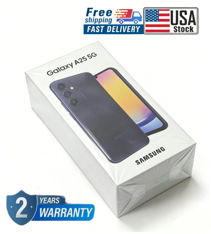 NEW Samsung Galaxy A25 5G AS25VL 128GB 6GB 6.5″ Fully Unlocked – Blue Black