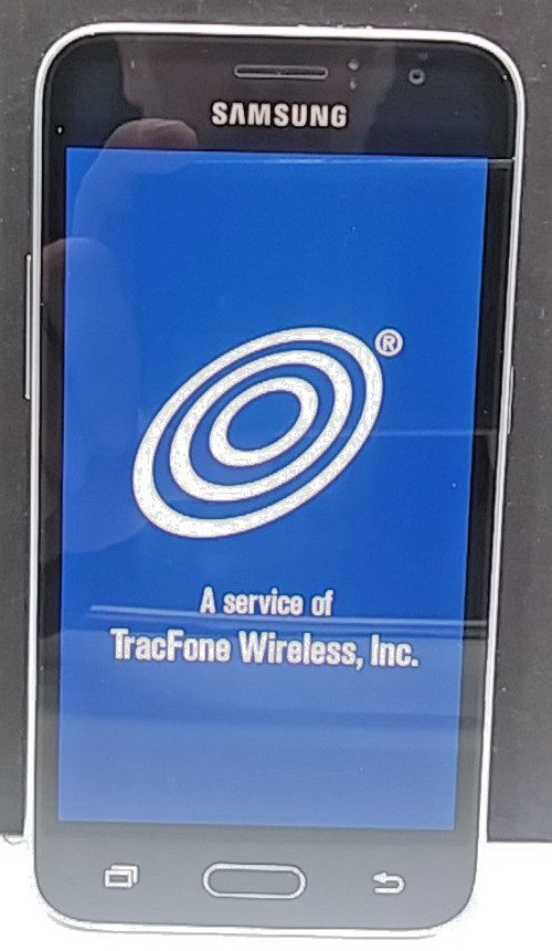 Samsung Galaxy Luna Android Cellphone Tracfone (POWERS ON, LOCKED) No Cord