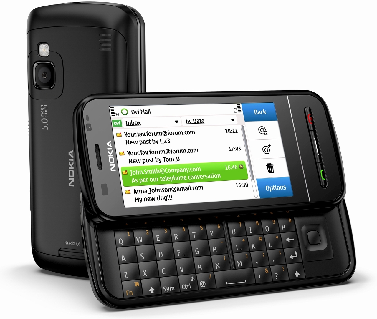 Wi-Fi Nokia C6 C6-00 3G GPS Bluetooth 5MP Symbian Original Slider Cell Phone