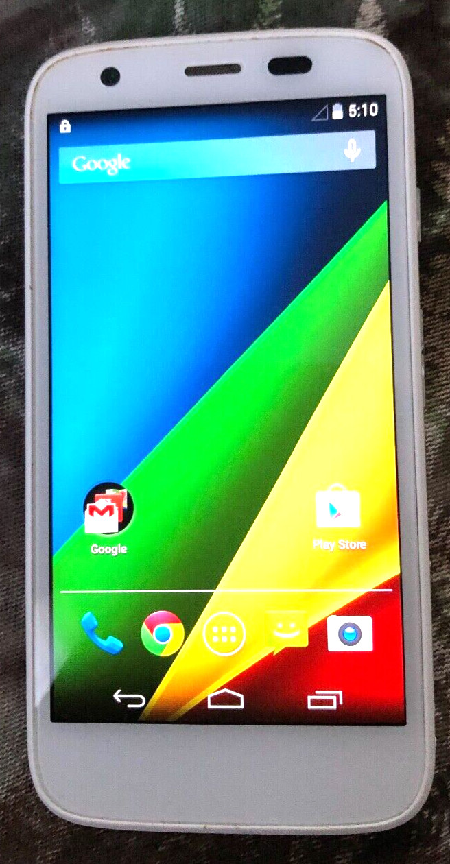 Motorola Moto XT1042 – 8GB – White (Unknown) Smartphone Very Good Used