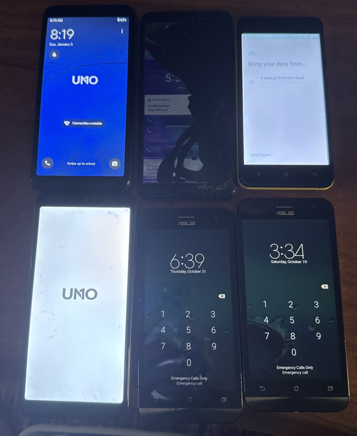 Lot Of 6 ZOOD UNO Prime6 Maze Speed View 3 BROKEN) Parts Fast Ship Issues