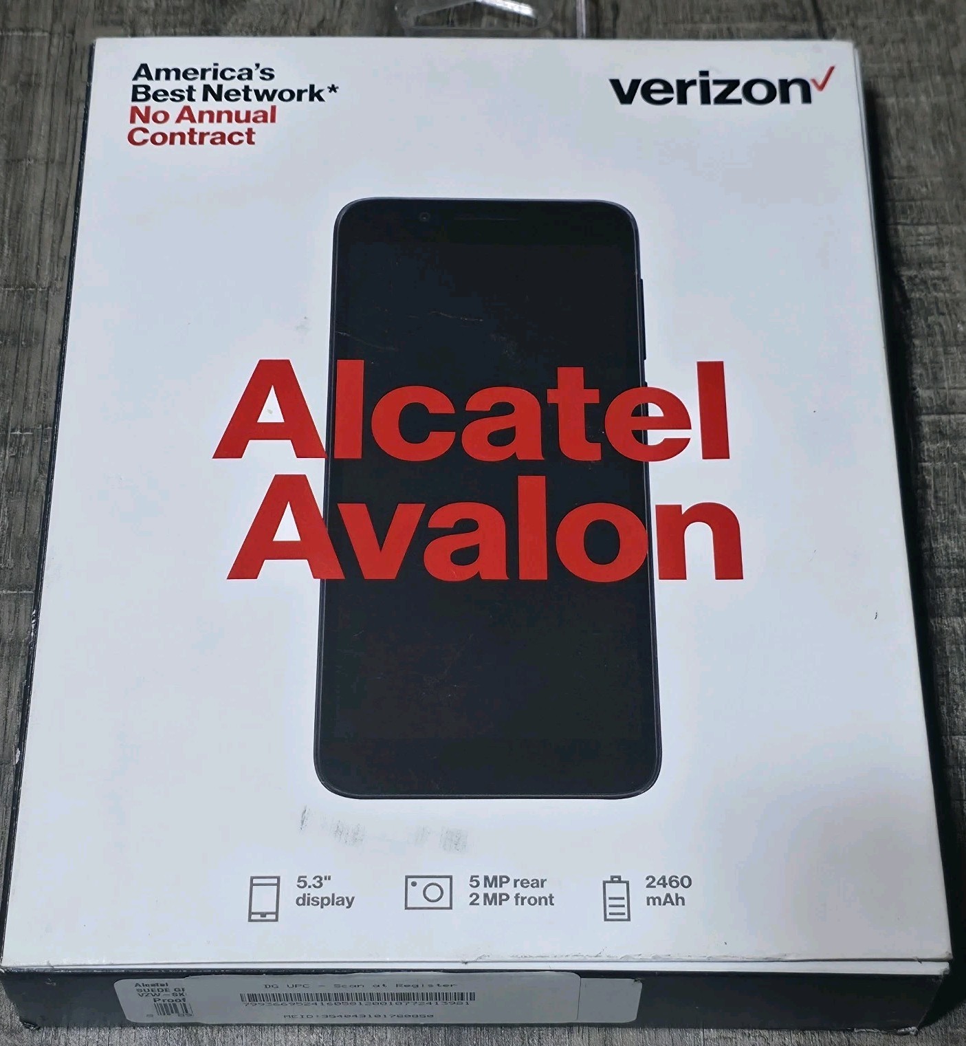 2 Pack Verizon Alcatel Avalon 16GB Prepaid Smartphone Cell Phone New 5MP 5.3in