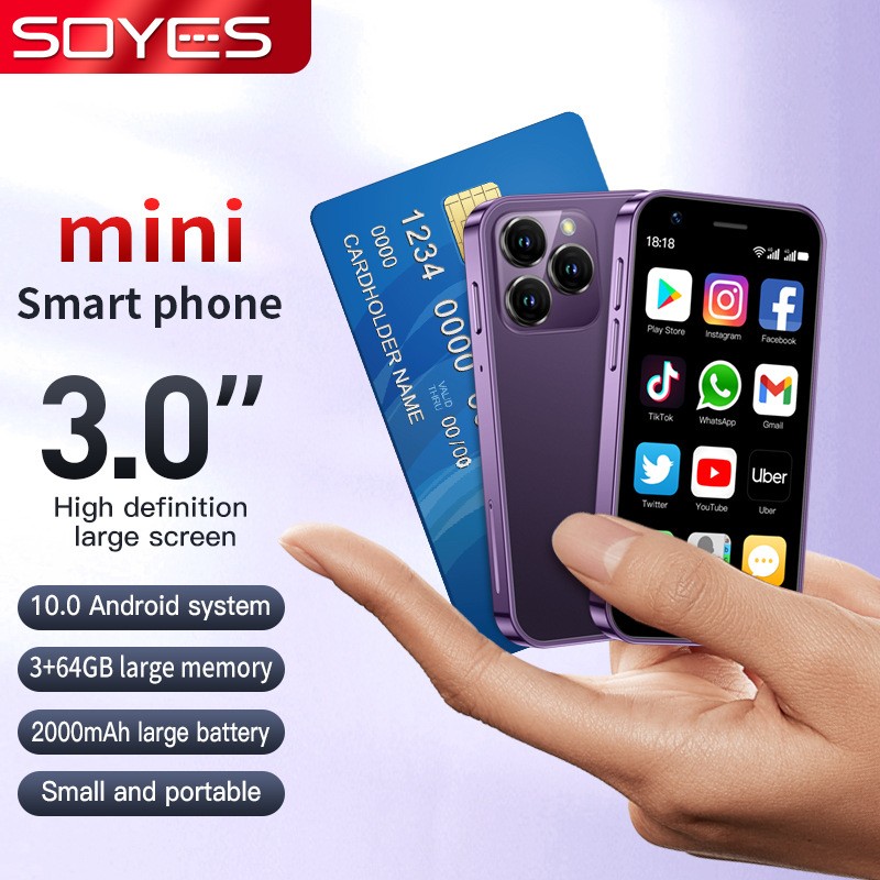 4G LTE Smartphone XS16 3.0 inch 3GB RAM 64GB ROM Android Dual SIM Dual Standby