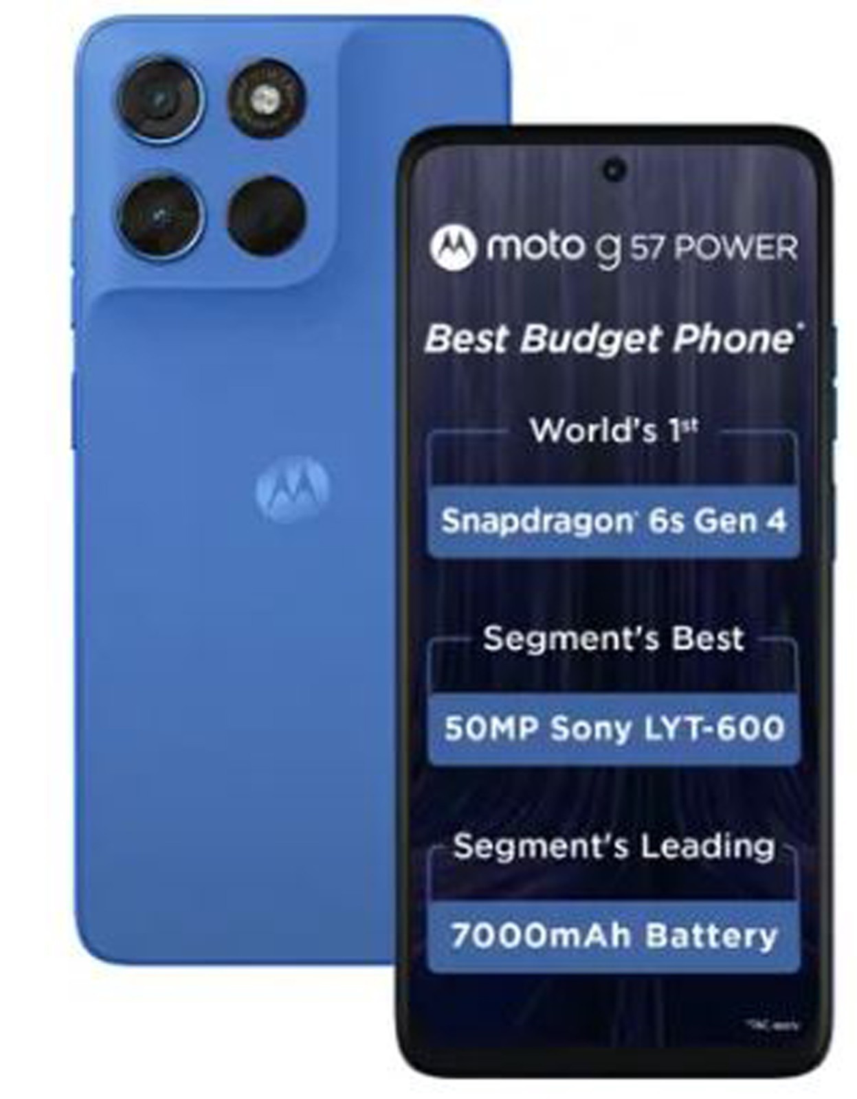 MOTOROLA g57 power 5G (Pantone Regatta, 128 GB) (8 GB RAM) 6s Gen 4 Processor