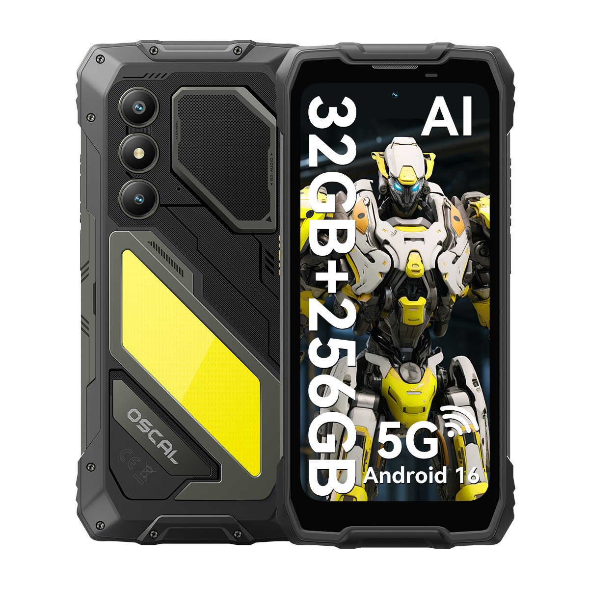 Blackview OSCAL PILOT 5 5G AI Rugged Smartphone 32GB+256GB 6.67″ Android 16 NFC