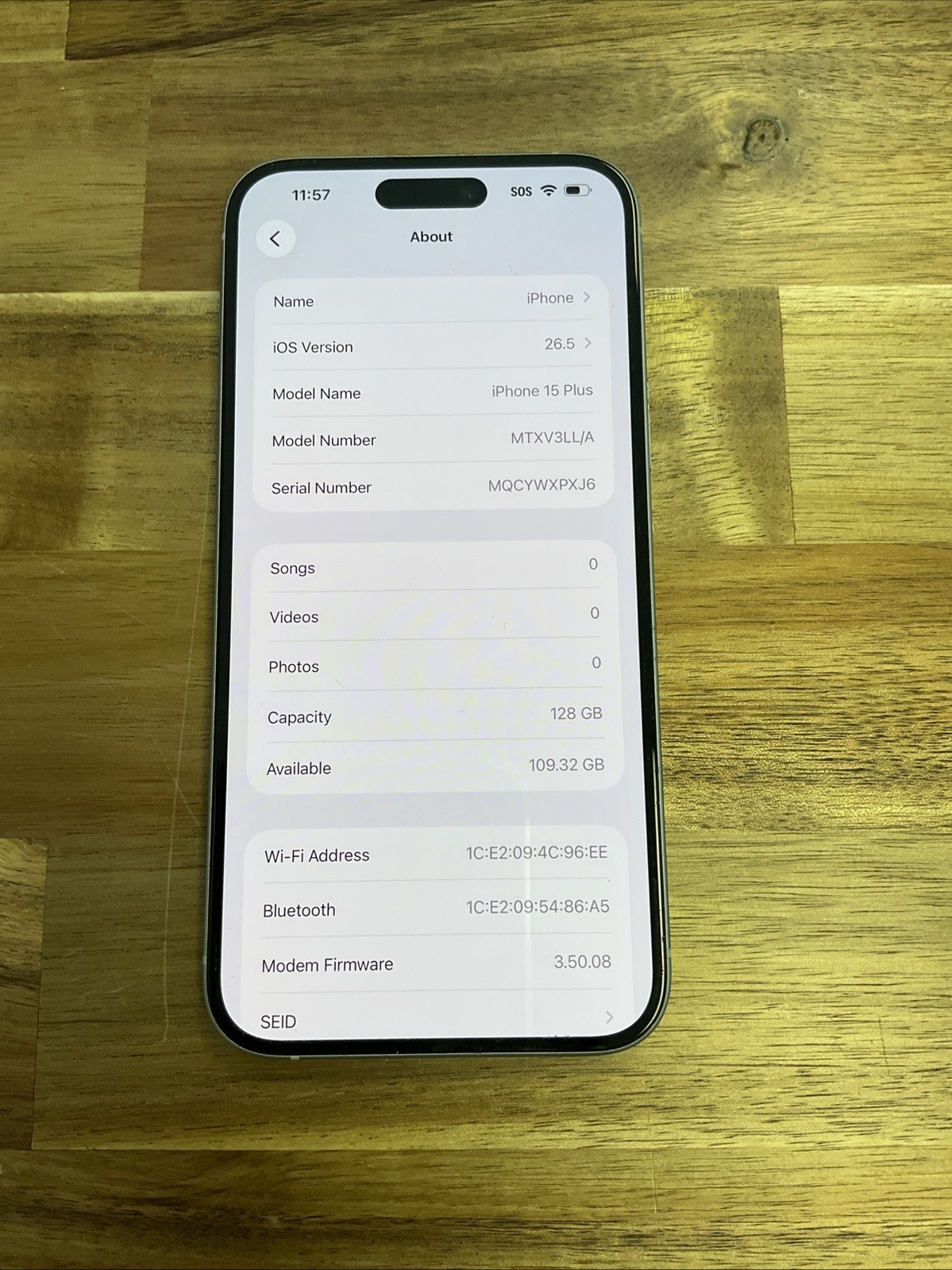 Apple Iphone 15 plus unlocked 128gb