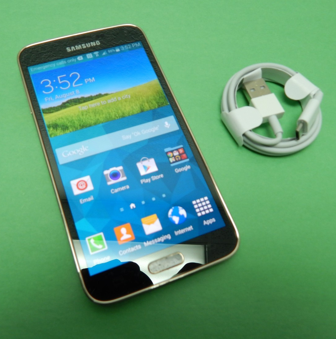 SAMSUNG GALAXY S5 – 16GB – GOLD (ATT) FREE BUNDLE & SHIPPING