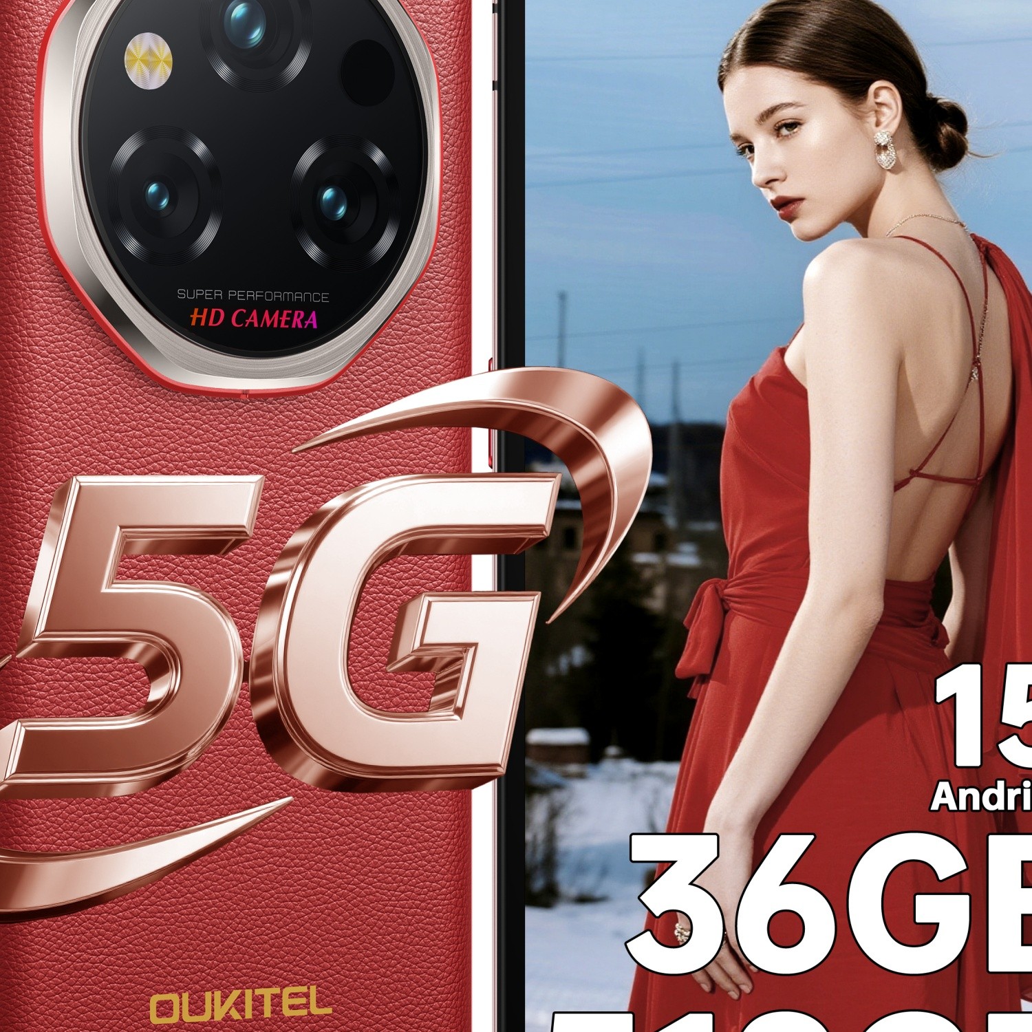 OUKITEL WP210 Rugged Phone 5G 36B+512GB 6.7″ FHD+ 8800mAh Battery 45W NFC
