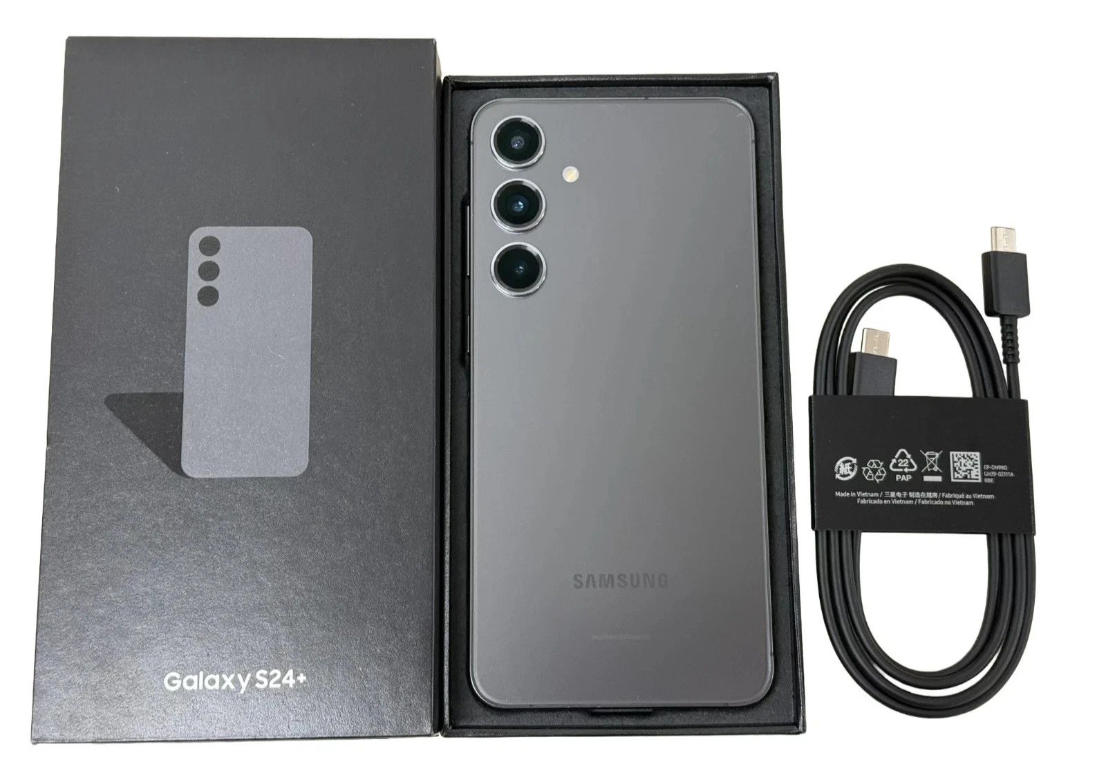 Samsung Galaxy S24+ Plus 5G 256GB AT&T Network Onyx Black Phone Open Box
