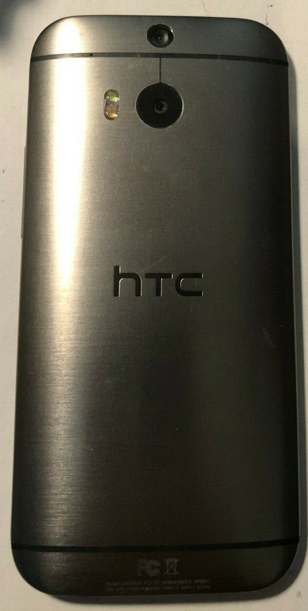 HTC One M8 32GB Gray (Sprint) Fast Shipping Very Good Used Cracked Glass