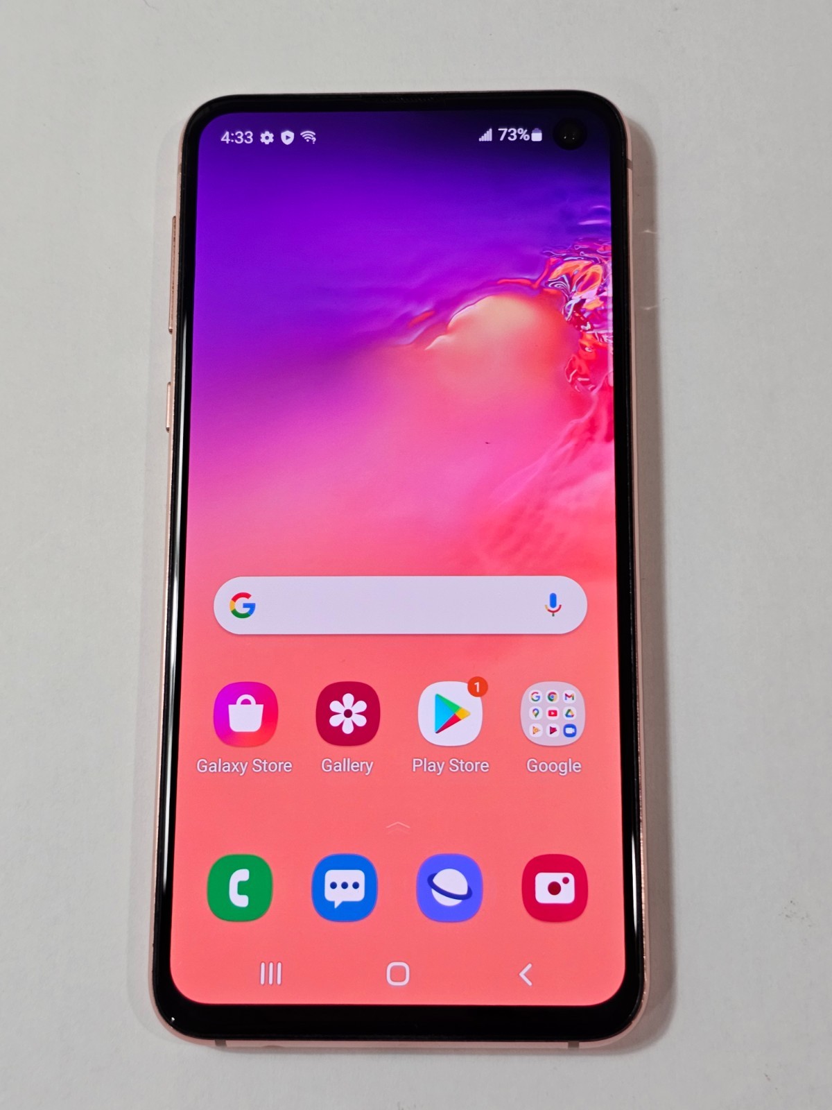 Samsung Galaxy S10e SM-G970U 128GB Flamingo Pink Factory Unlocked Smartphone