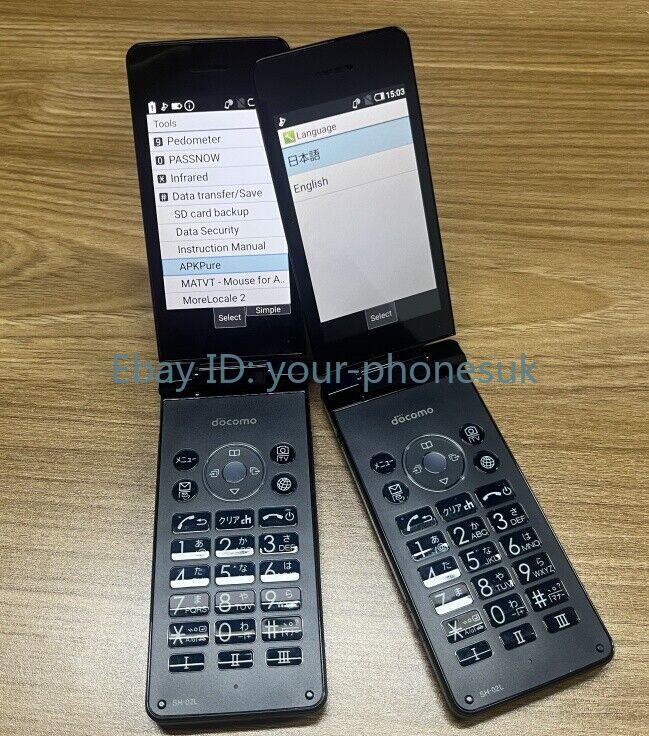 SHARP AQUOS KEITAI 2 SH02L 8GB Factory Unlocked Flip Phone 3.4 FROM JAPAN