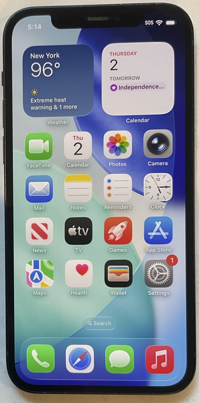 USED BLACK GSM UNLOCKED iPhone 12, 256GB A2172 MGFF3LL/A, 82% BATTERY iOS 26.0.1