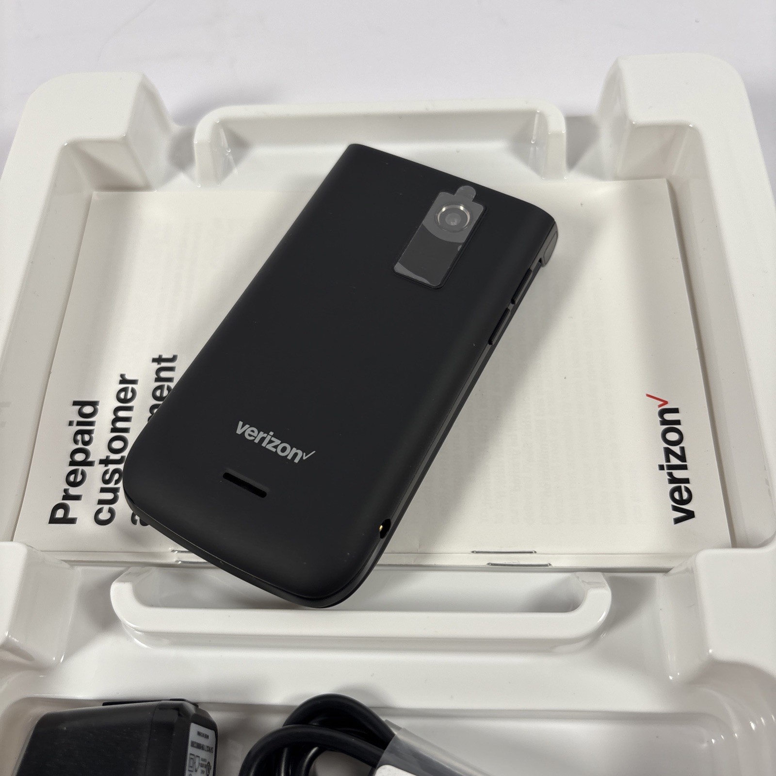 Orbic Journey V Verizon Prepaid 4g LTE Flip Phone – Black