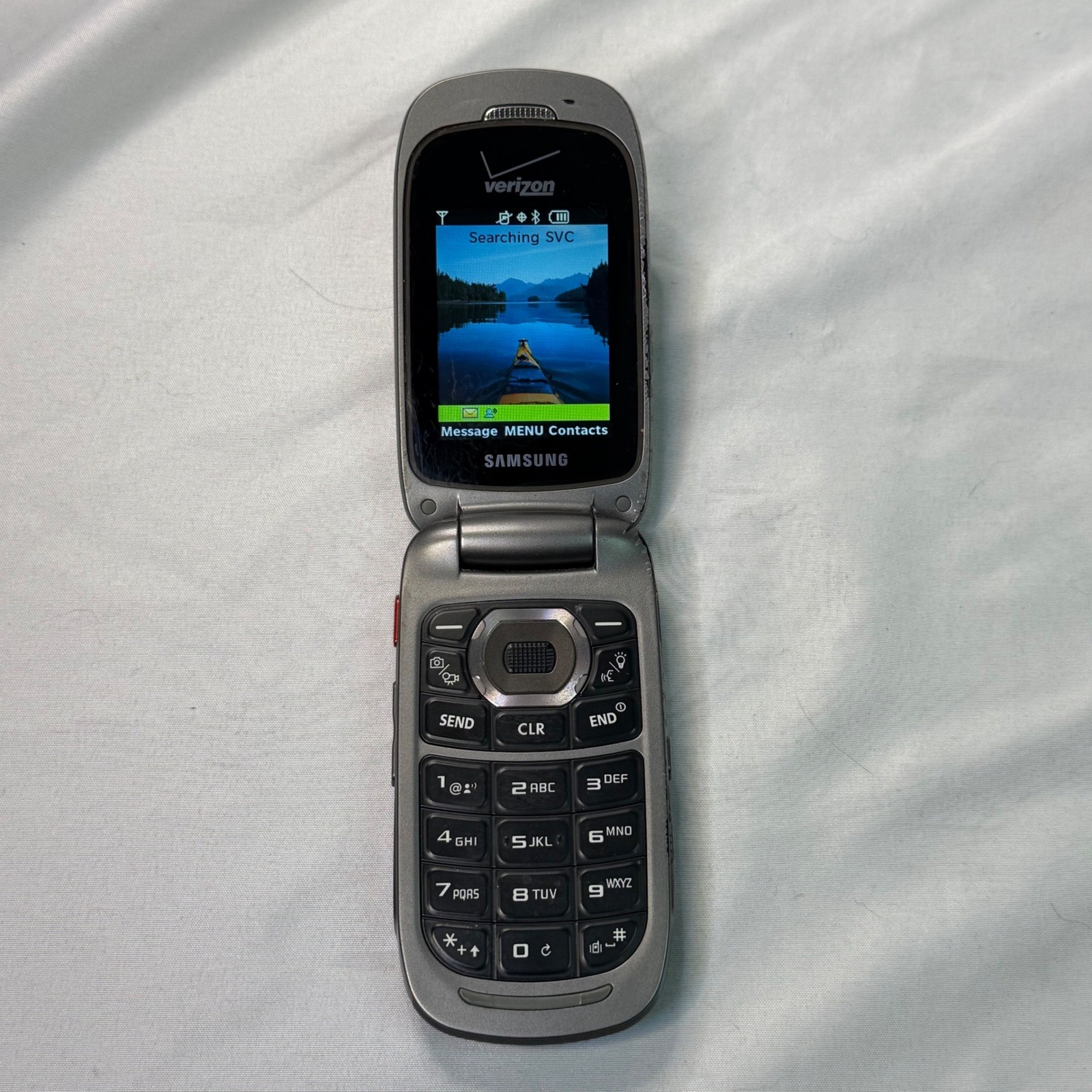 Samsung Convoy SCH-U640 Verizon Rugged Flip Phone Black Grey Vintage WORKS