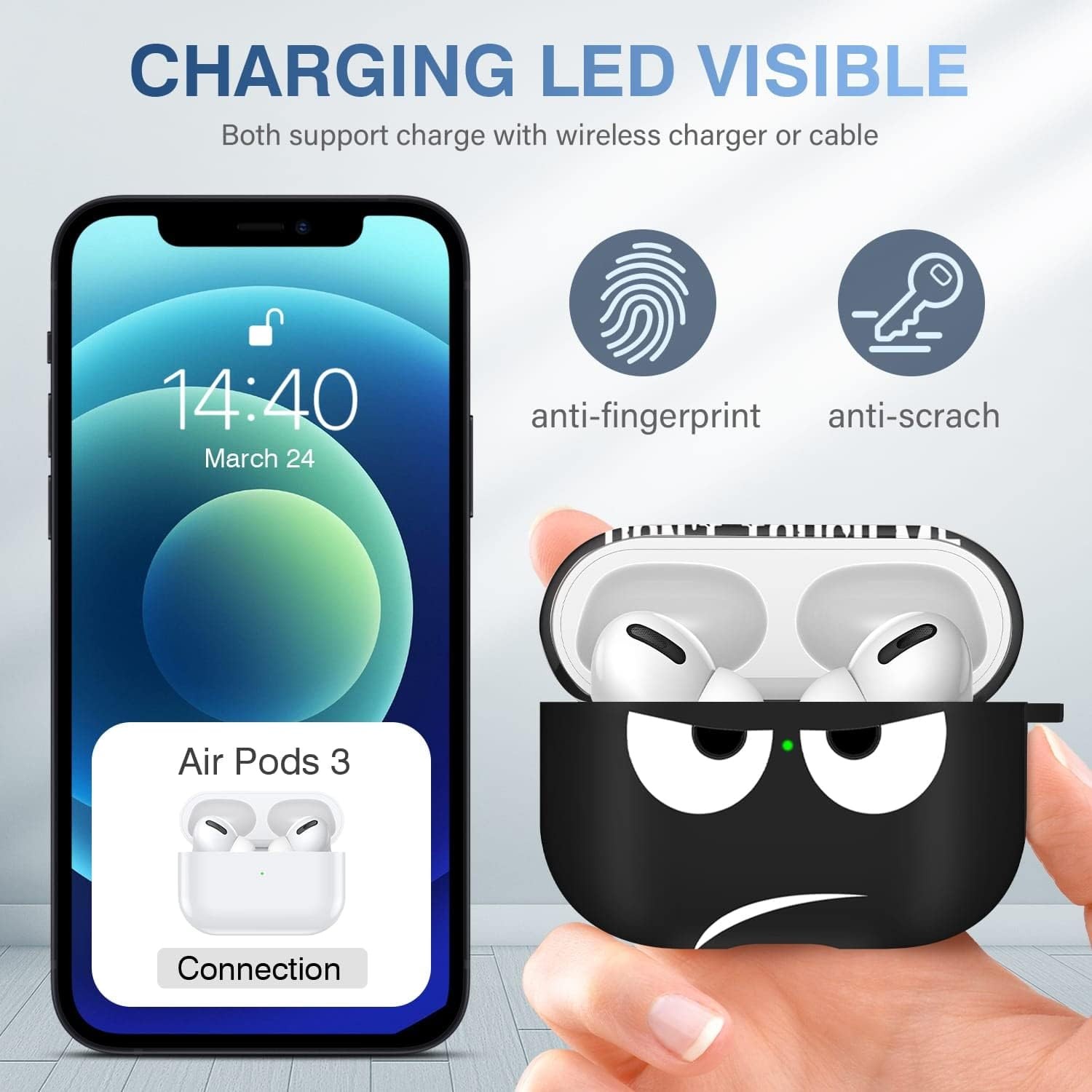 Airpods Pro 2nd Generation Case 2022, Don’t Touch Me for Airpods Pro 2 Cover