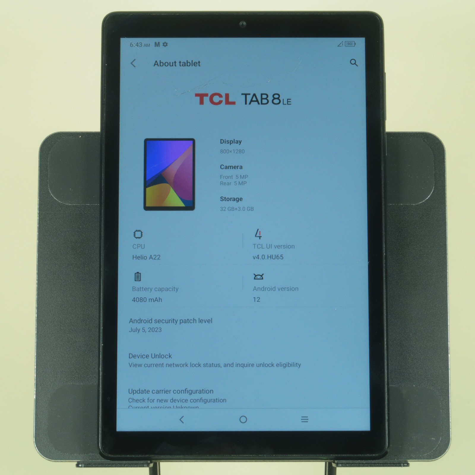 Metro By T-Mobile TCL Tab 8 LE 32GB Tablet Black For Parts