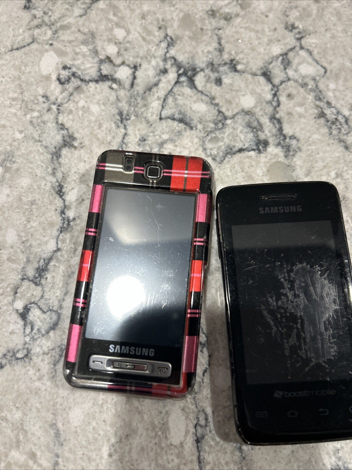 Lot Of 4 Samsung Cell Phones Androids For Parts Only