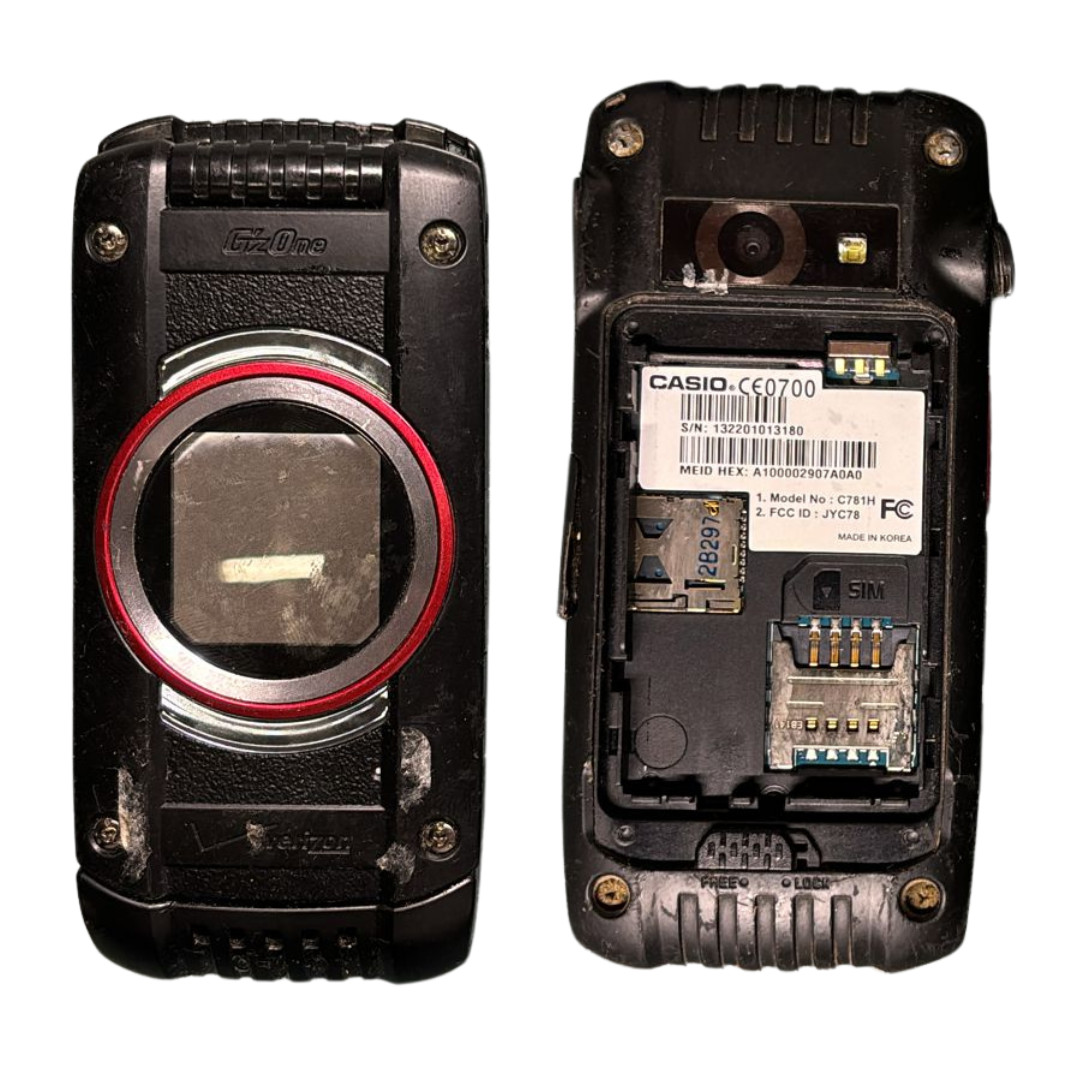 Casio G’zOne Ravine 2 Verizon 512 MB Handset Flip Phone Vintage Cellphone OEM